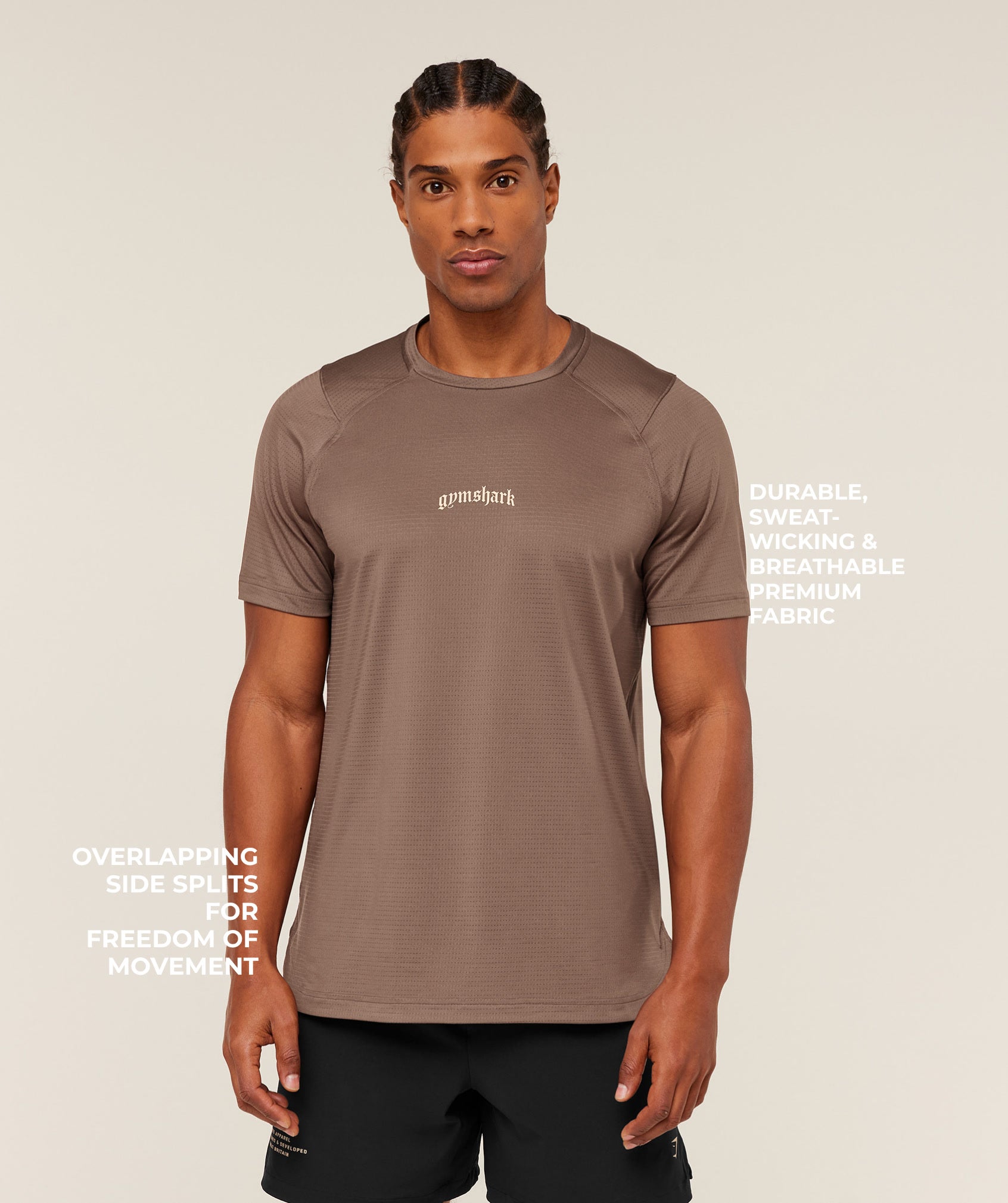 Gymshark Tactical T-Shirt Soft Brown