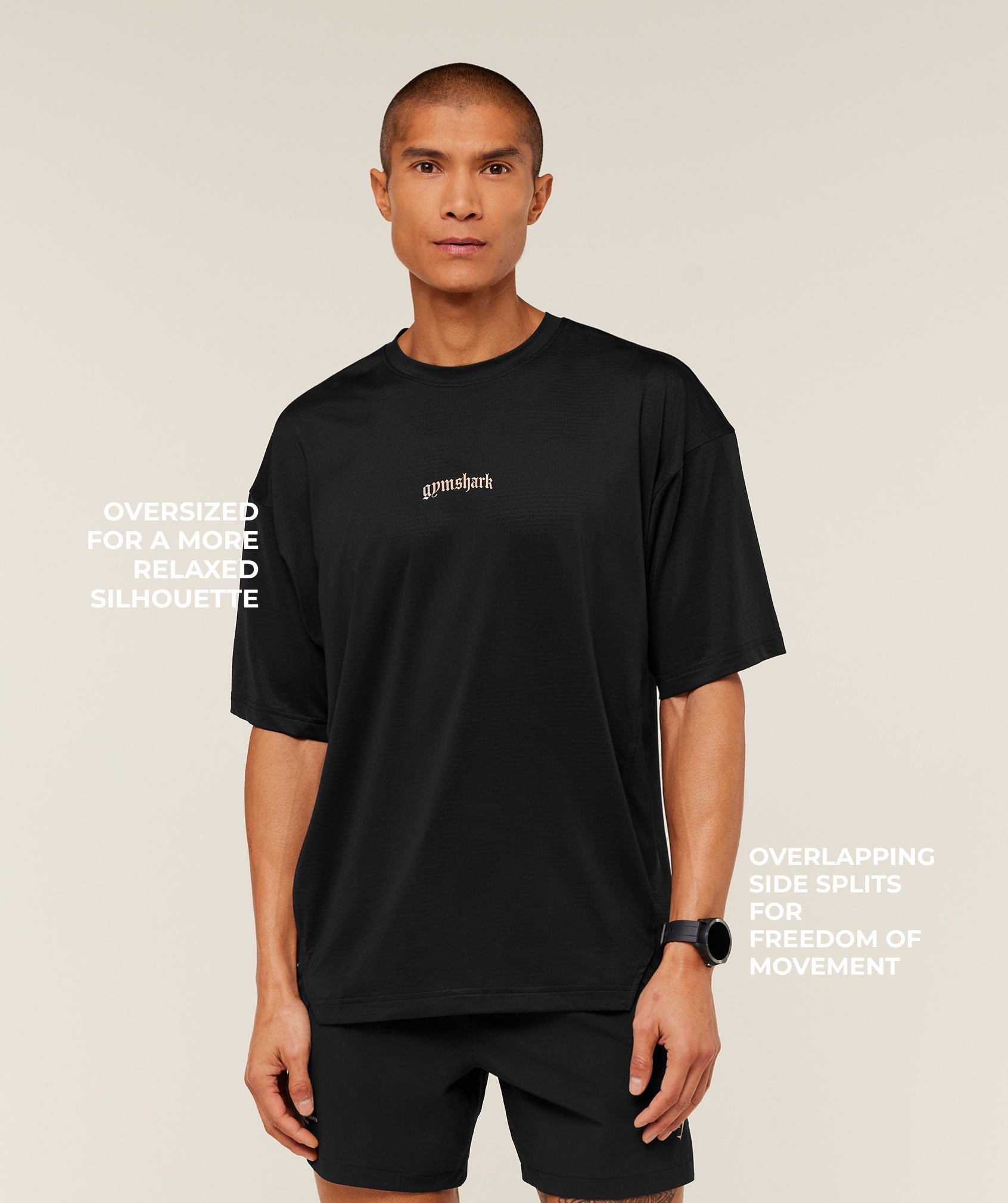 Gymshark Tactical Oversized T-Shirt Black