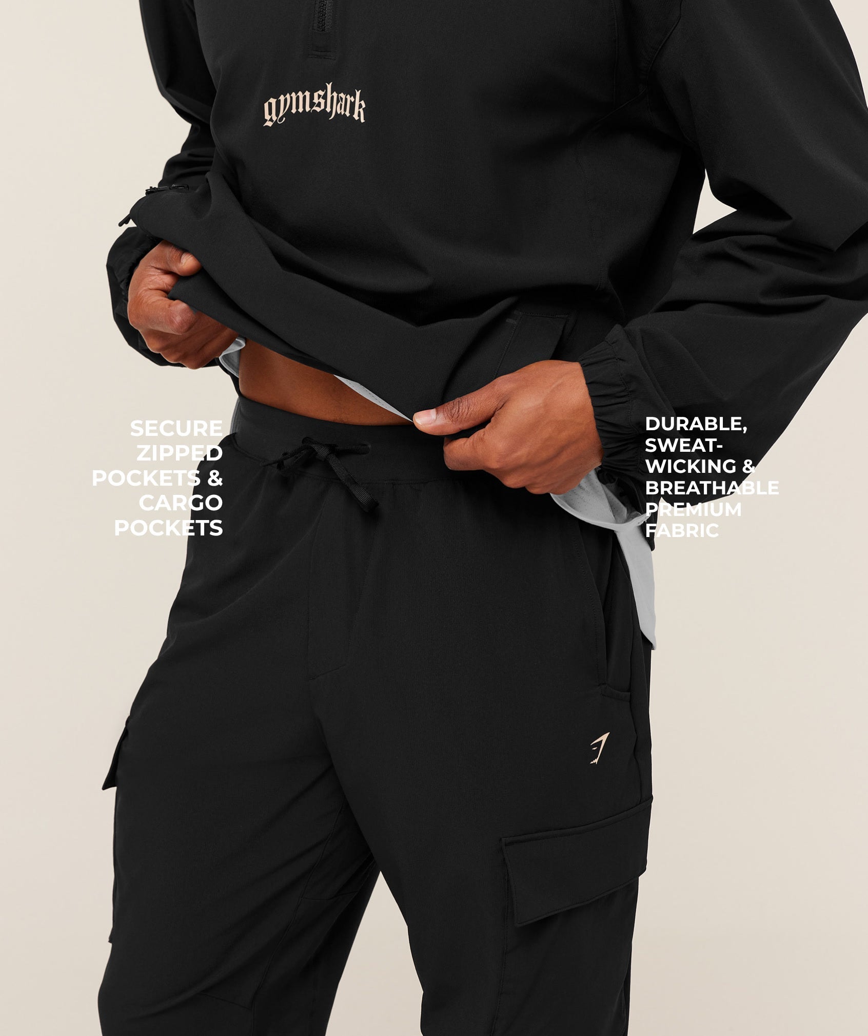 Gymshark Tactical Joggers Black