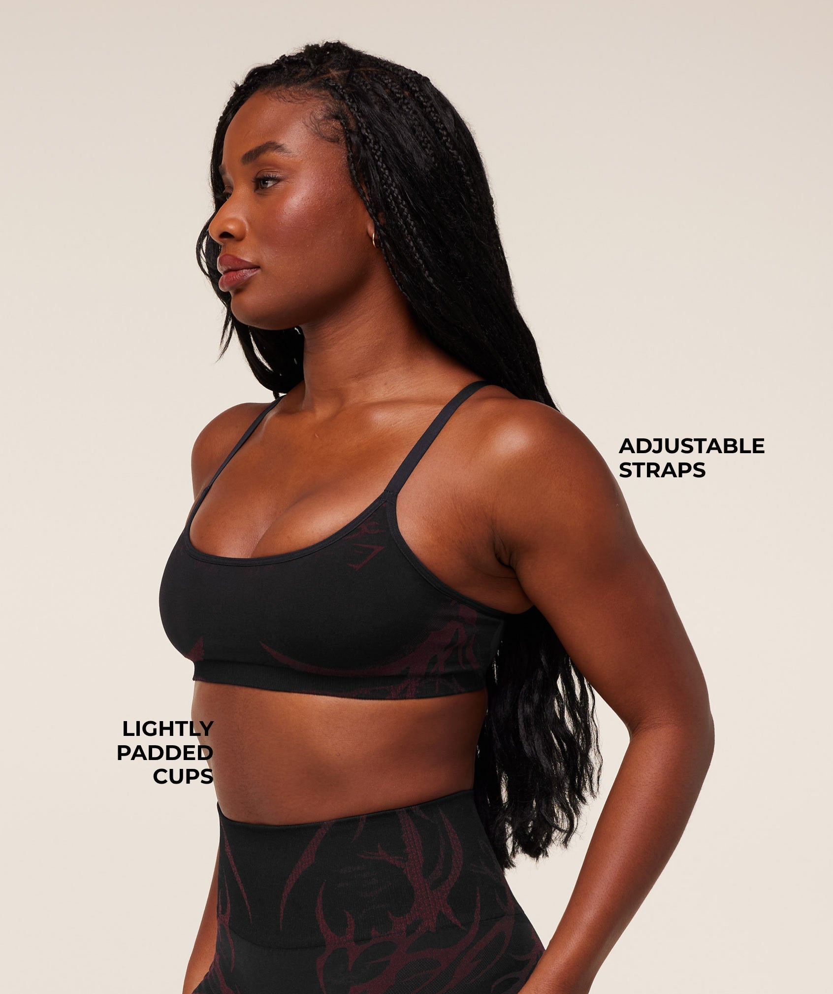 Women's Gymshark Storm Seamless Sports Bra Black