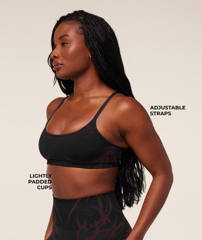 Women's Gymshark Storm Seamless Sports Bra Black