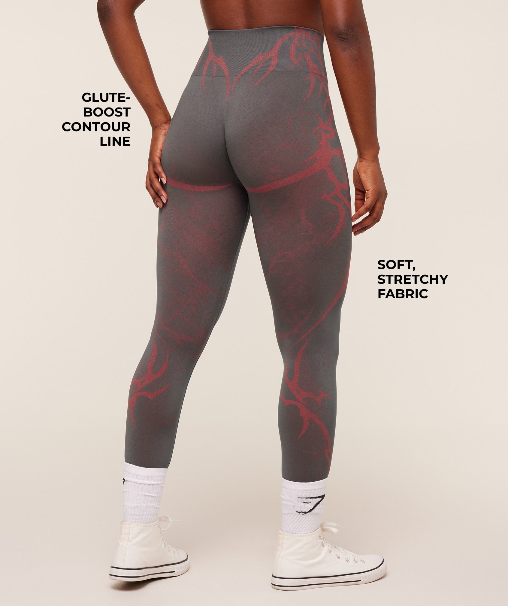 Women's Gymshark Storm Seamless Leggings Gs Dark Grey