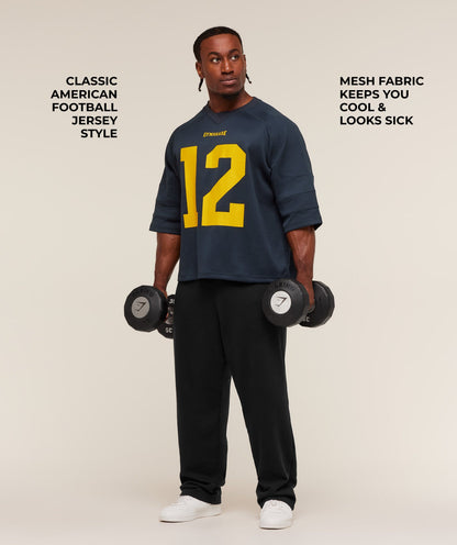 Gymshark American Football Jersey Heavy Blue