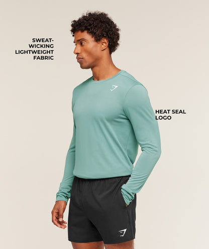 Gymshark Arrival Long Sleeve T-Shirt Muted Teal