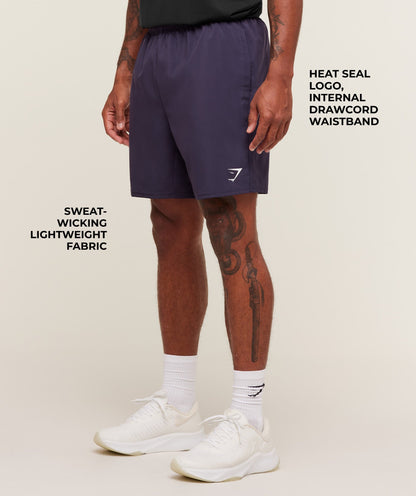 Gymshark Arrival 7" Shorts Midnight Purple
