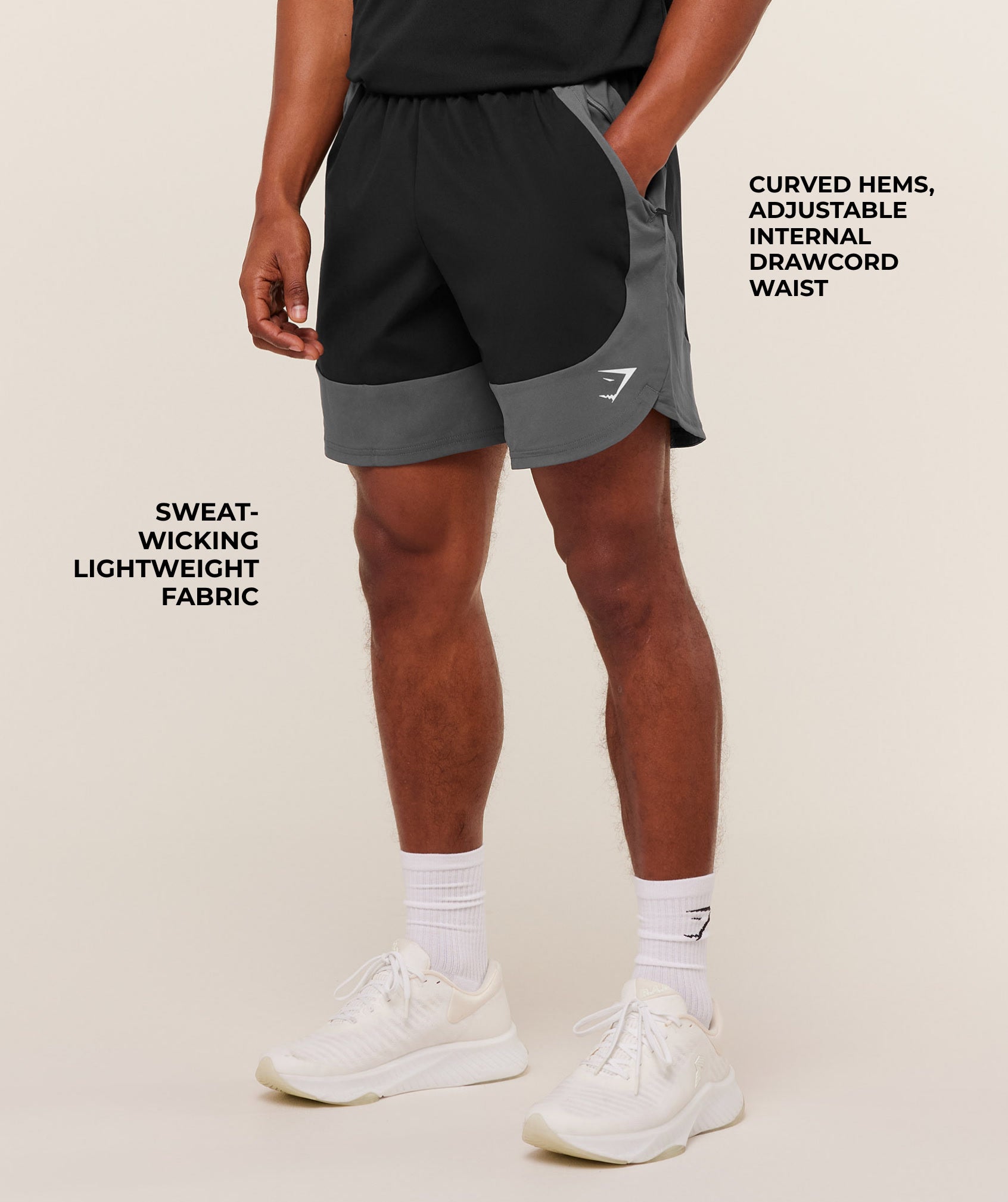 Gymshark Sport 25 Block 7" Shorts Black
