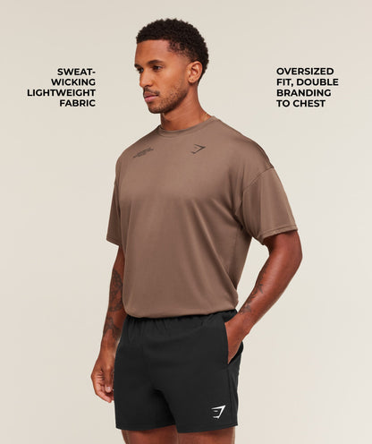 Gymshark Conditioning Club Oversized T-Shirt Soft Brown