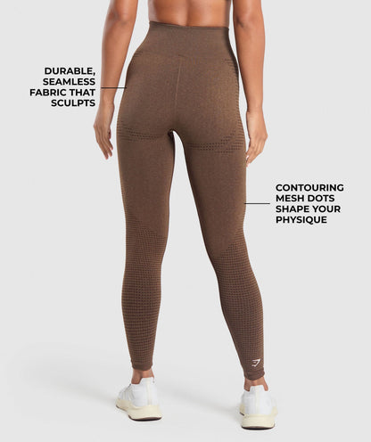 Women's Gymshark Vital Regular Leggings Espresso Marl