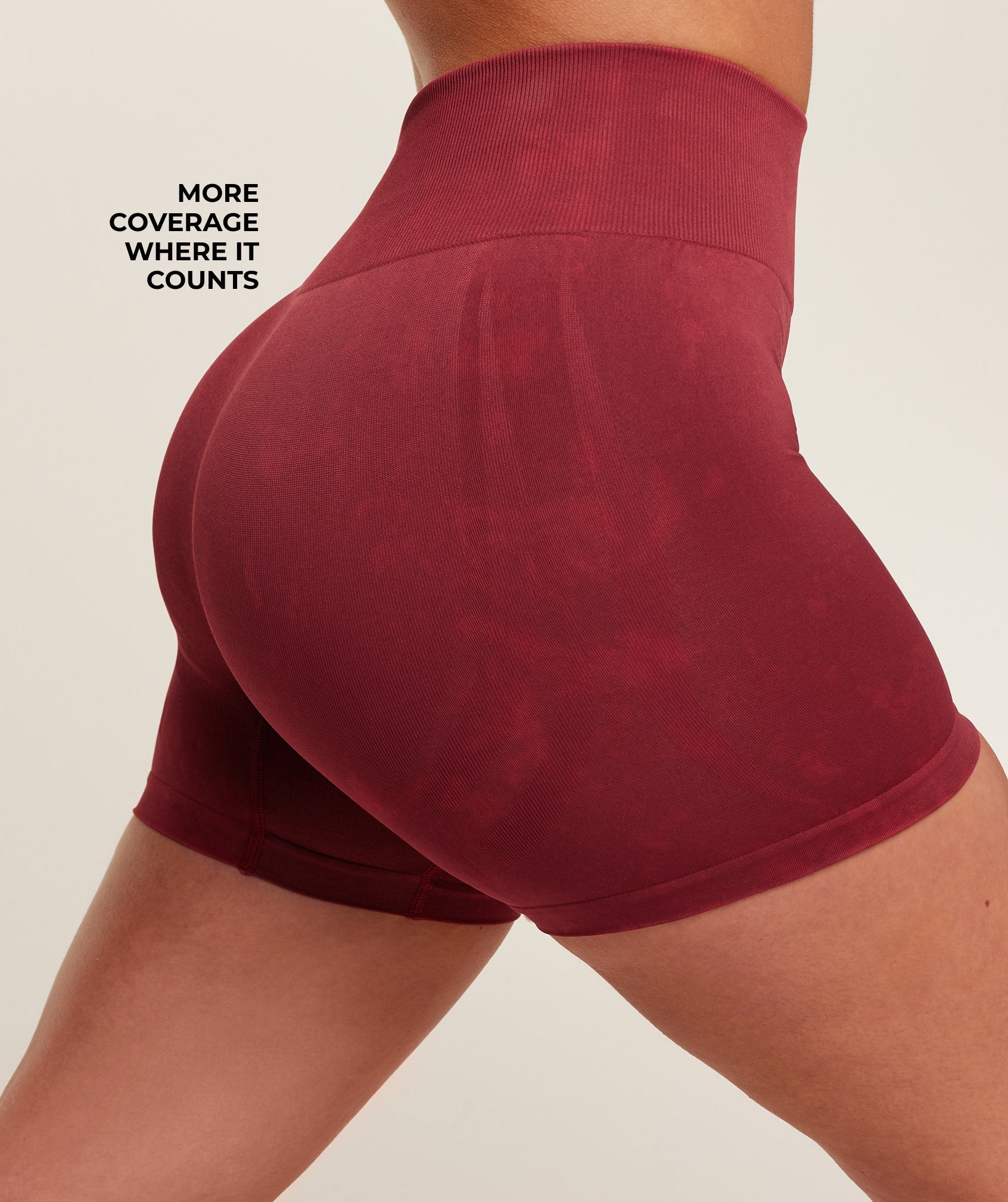Women's Gymshark Washed Shorts Red Wash