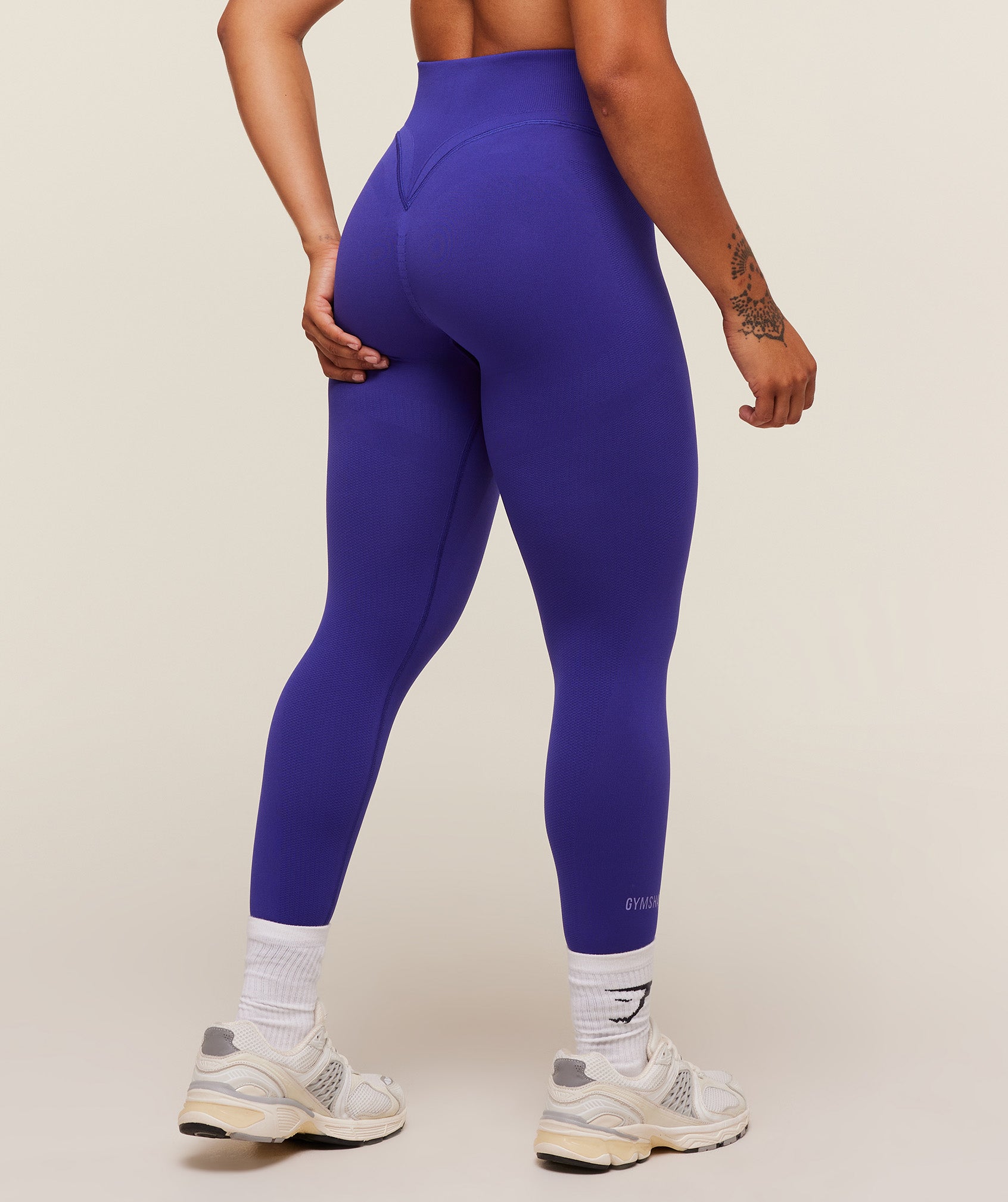 Women's Gymshark Activate Seamless Leggings Cobalt Purple