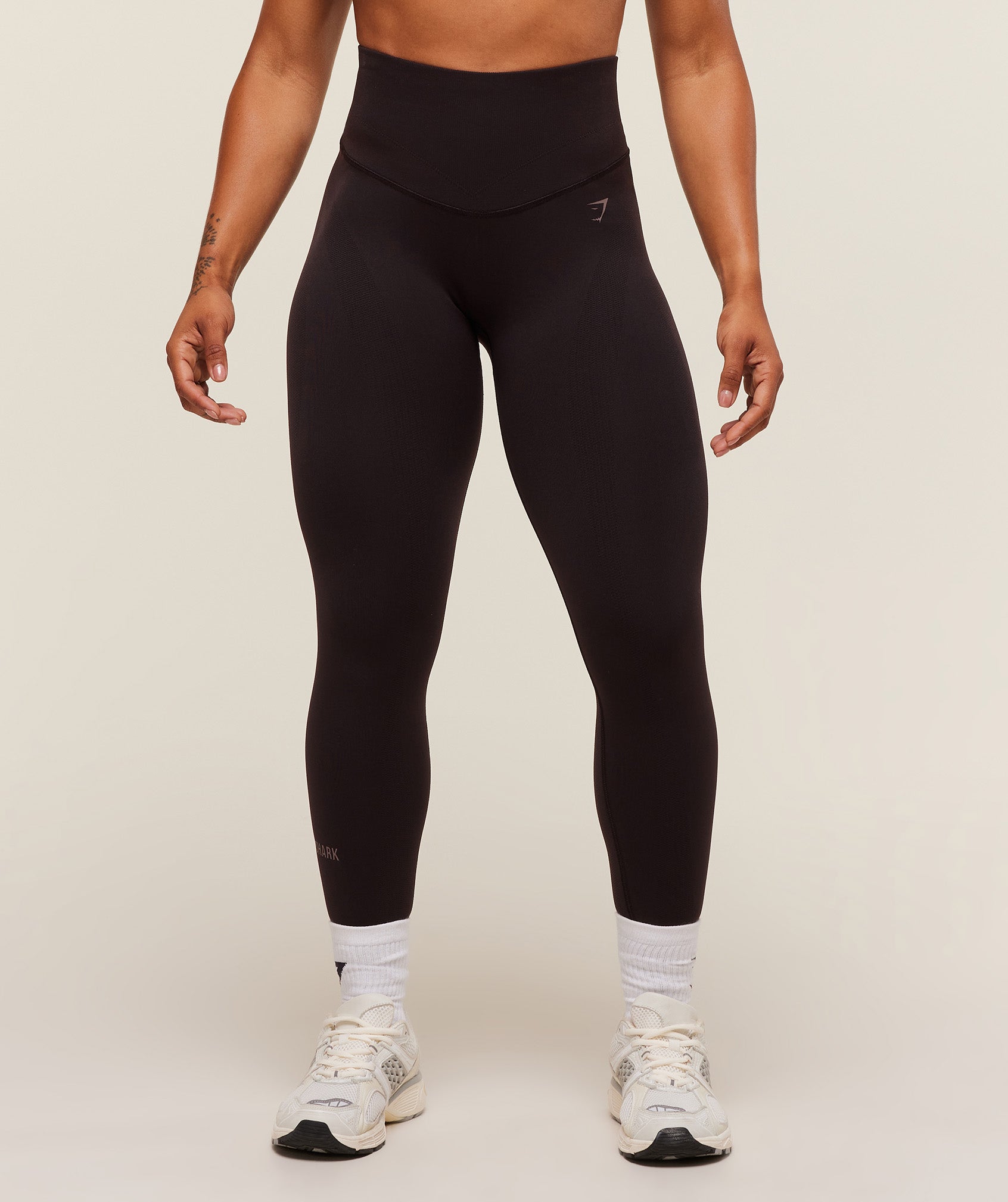 Women's Gymshark Activate Seamless Leggings Plum Brown