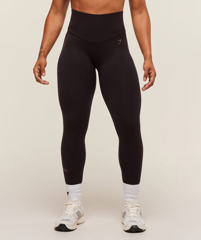 Women's Gymshark Activate Seamless Leggings Plum Brown