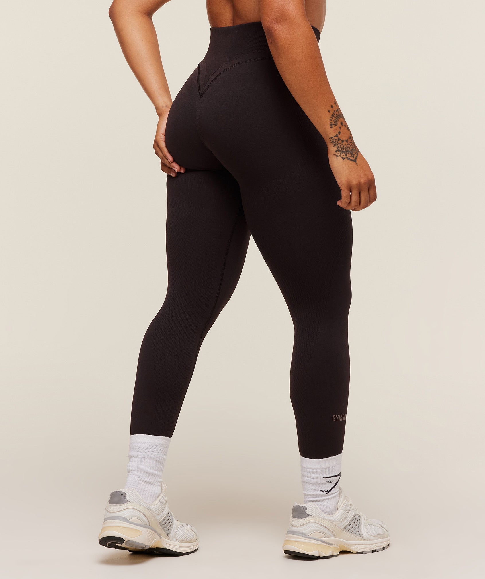 Women's Gymshark Activate Seamless Leggings Plum Brown