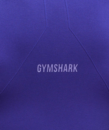 Women's Gymshark Activate Long Sleeve Crop Top Cobalt Purple