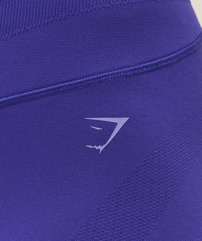 Women's Gymshark Activate Seamless Shorts Cobalt Purple