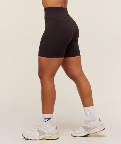 Women's Gymshark Activate Seamless Shorts Plum Brown