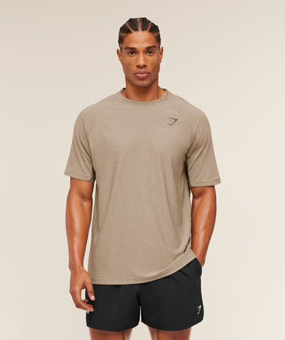 Gymshark Weekend T-Shirt Cement Brown