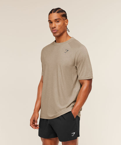Gymshark Weekend T-Shirt Cement Brown