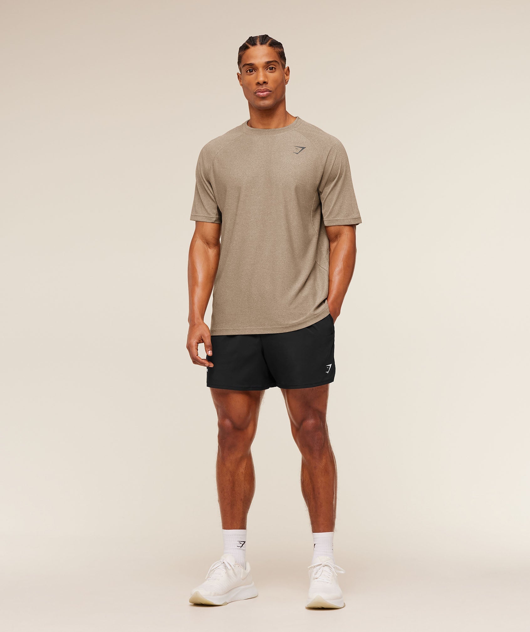 Gymshark Weekend T-Shirt Cement Brown