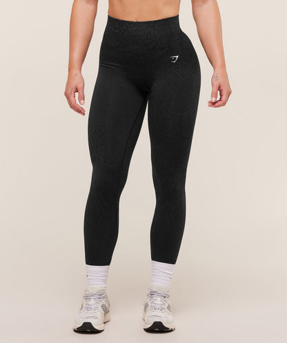 Women's Gymshark Adapt Animal Seamless Leggings Black