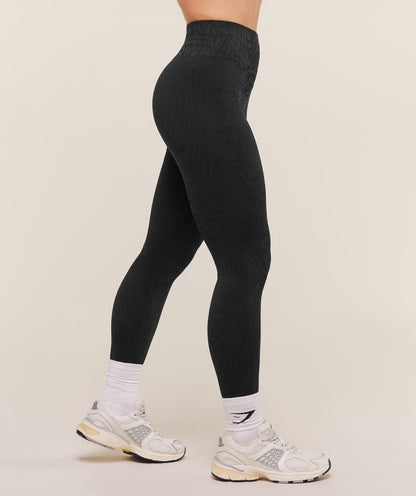 Women's Gymshark Adapt Animal Seamless Leggings Black