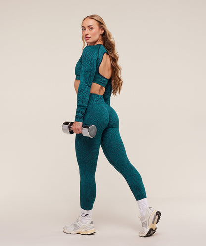 Women's Gymshark Adapt Animal Seamless Leggings Navy