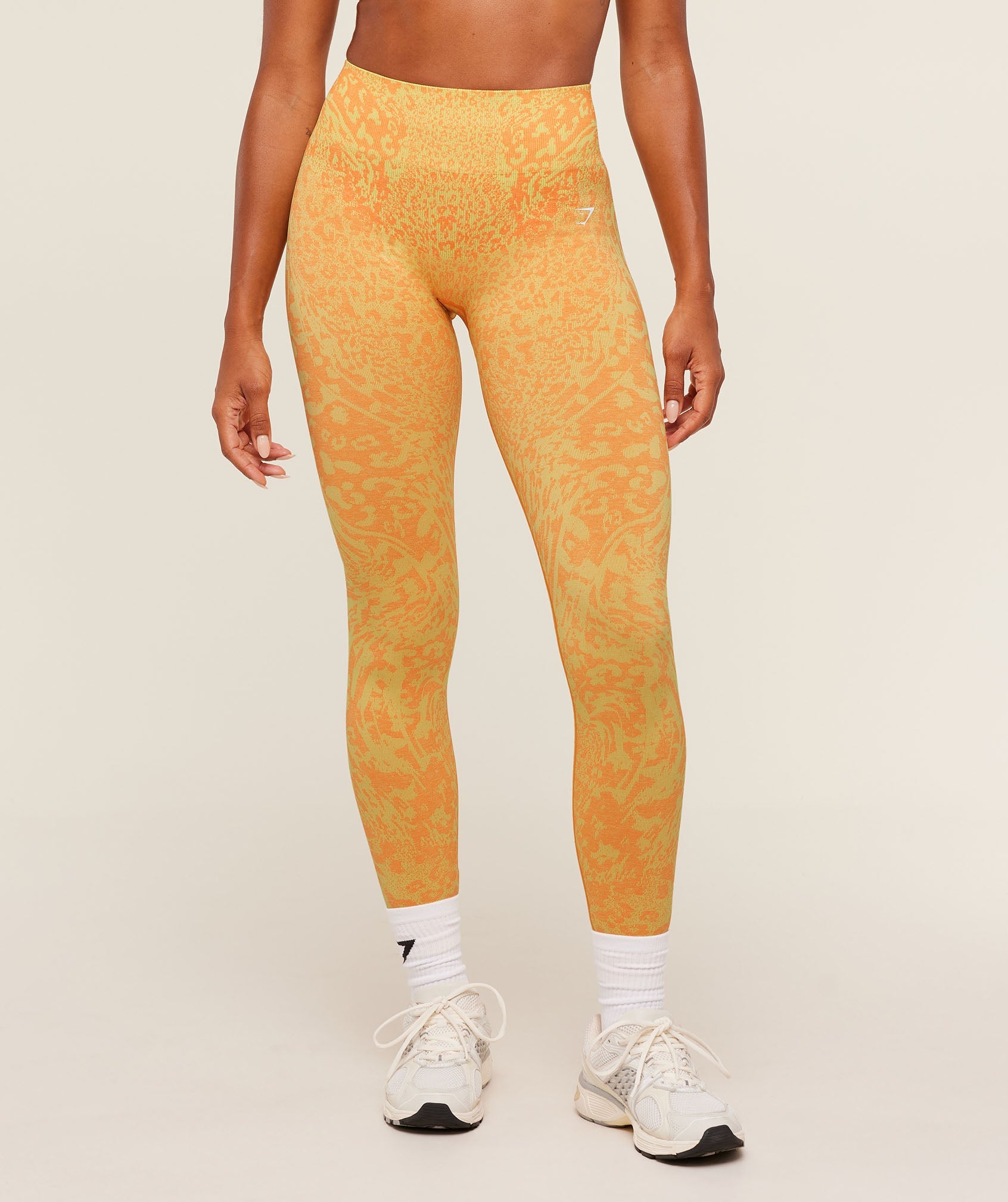 Women's Gymshark Adapt Animal X Whitney Leggings Sorbet Yellow