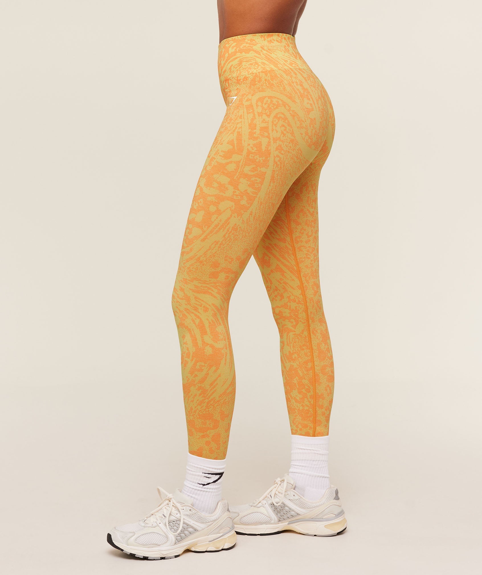 Women's Gymshark Adapt Animal X Whitney Leggings Sorbet Yellow