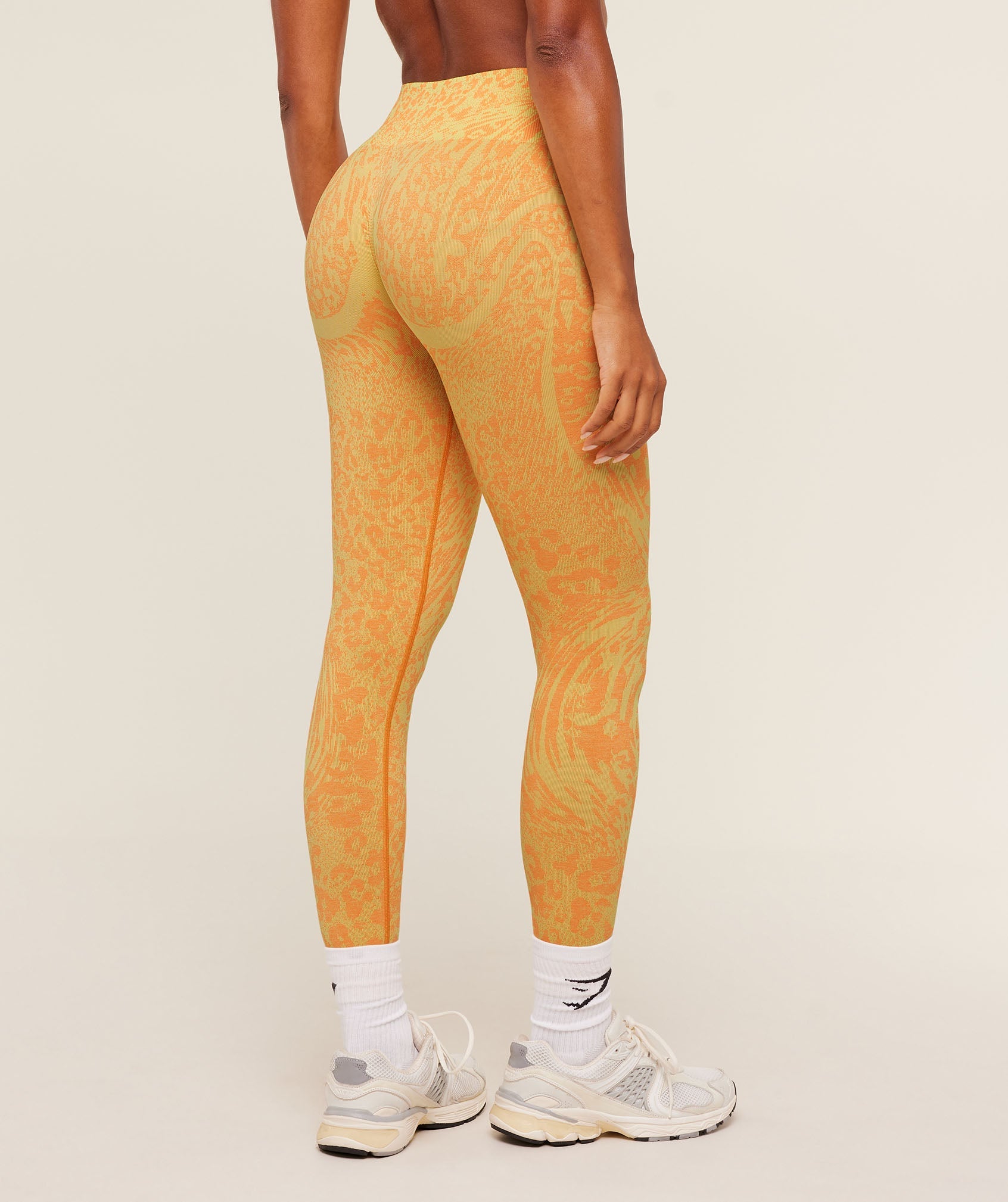 Women's Gymshark Adapt Animal X Whitney Leggings Sorbet Yellow