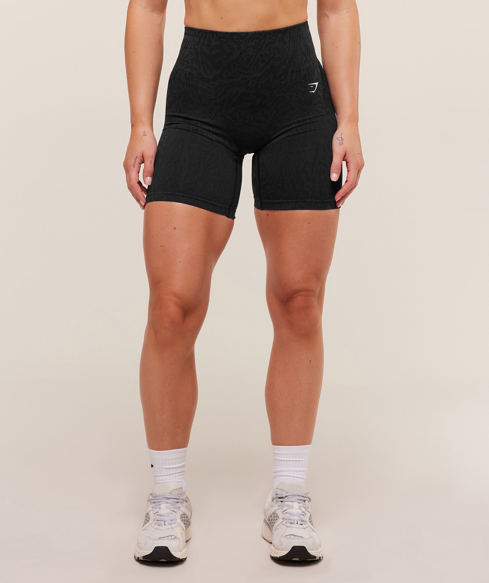 Women's Gymshark Adapt Animal Seamless Shorts Black