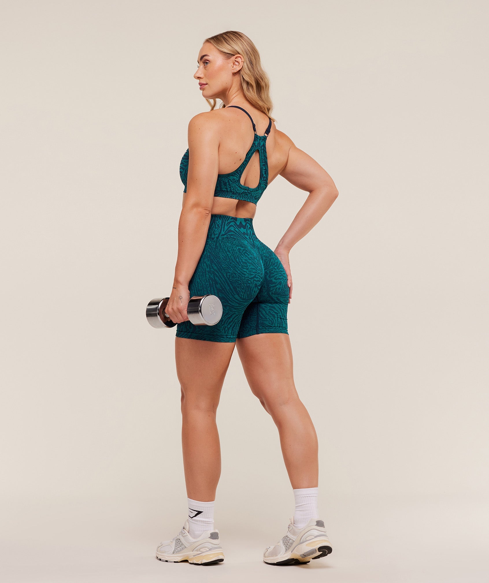 Women's Gymshark Adapt Animal Seamless Shorts Navy