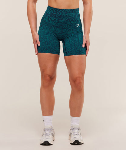 Women's Gymshark Adapt Animal Seamless Shorts Navy