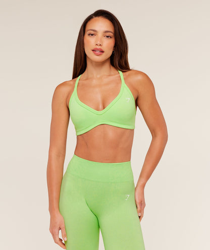 Women's Gymshark Adapt Animal X Whitney Sports Bra Energy Gelato Green