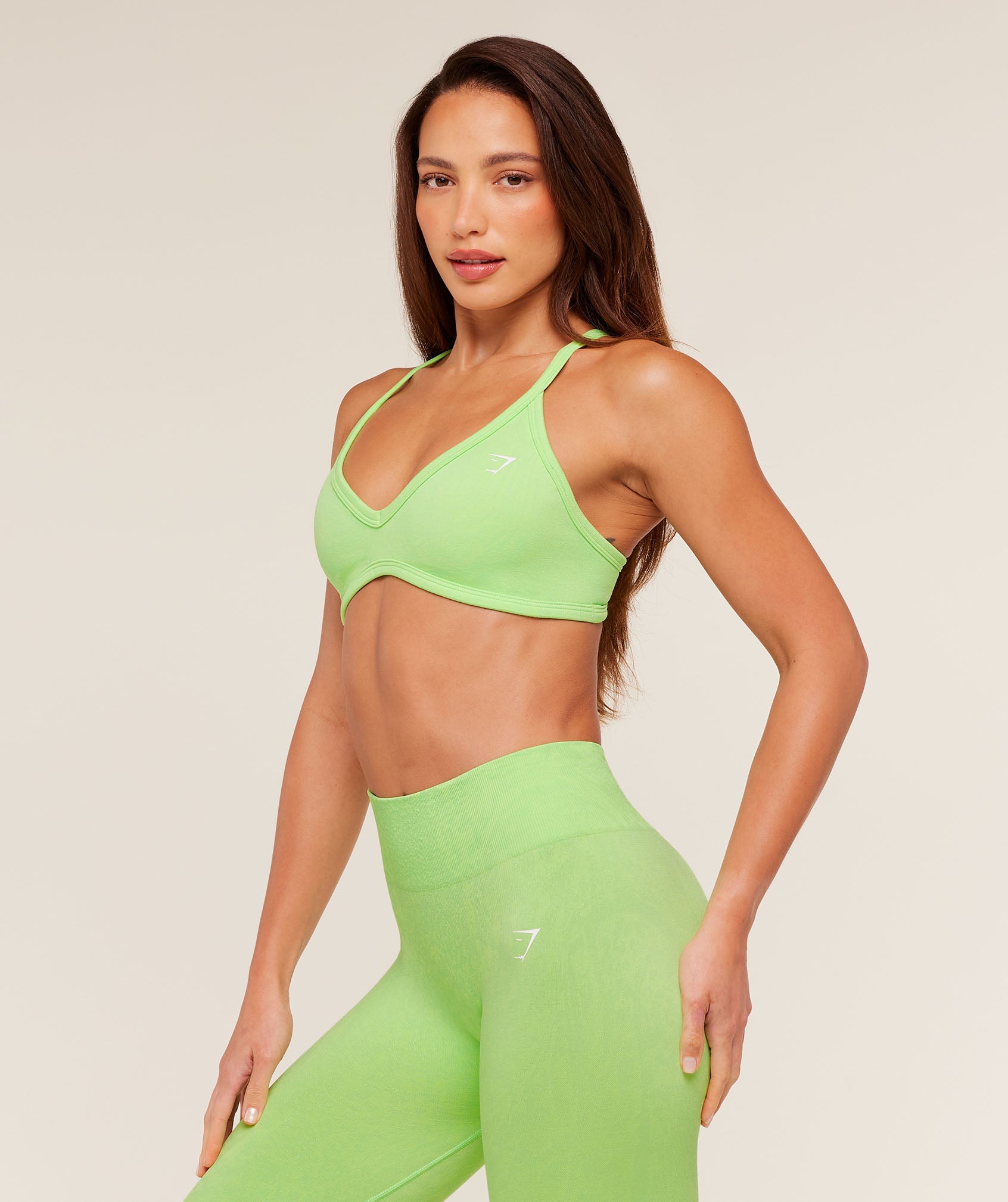 Women's Gymshark Adapt Animal X Whitney Sports Bra Energy Gelato Green