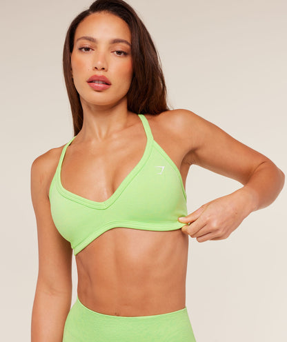 Women's Gymshark Adapt Animal X Whitney Sports Bra Energy Gelato Green