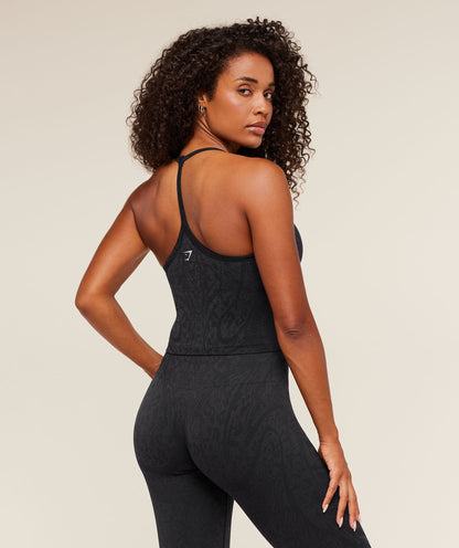 Women's Gymshark Adapt Animal X Whitney Tank Top With Shelf Black
