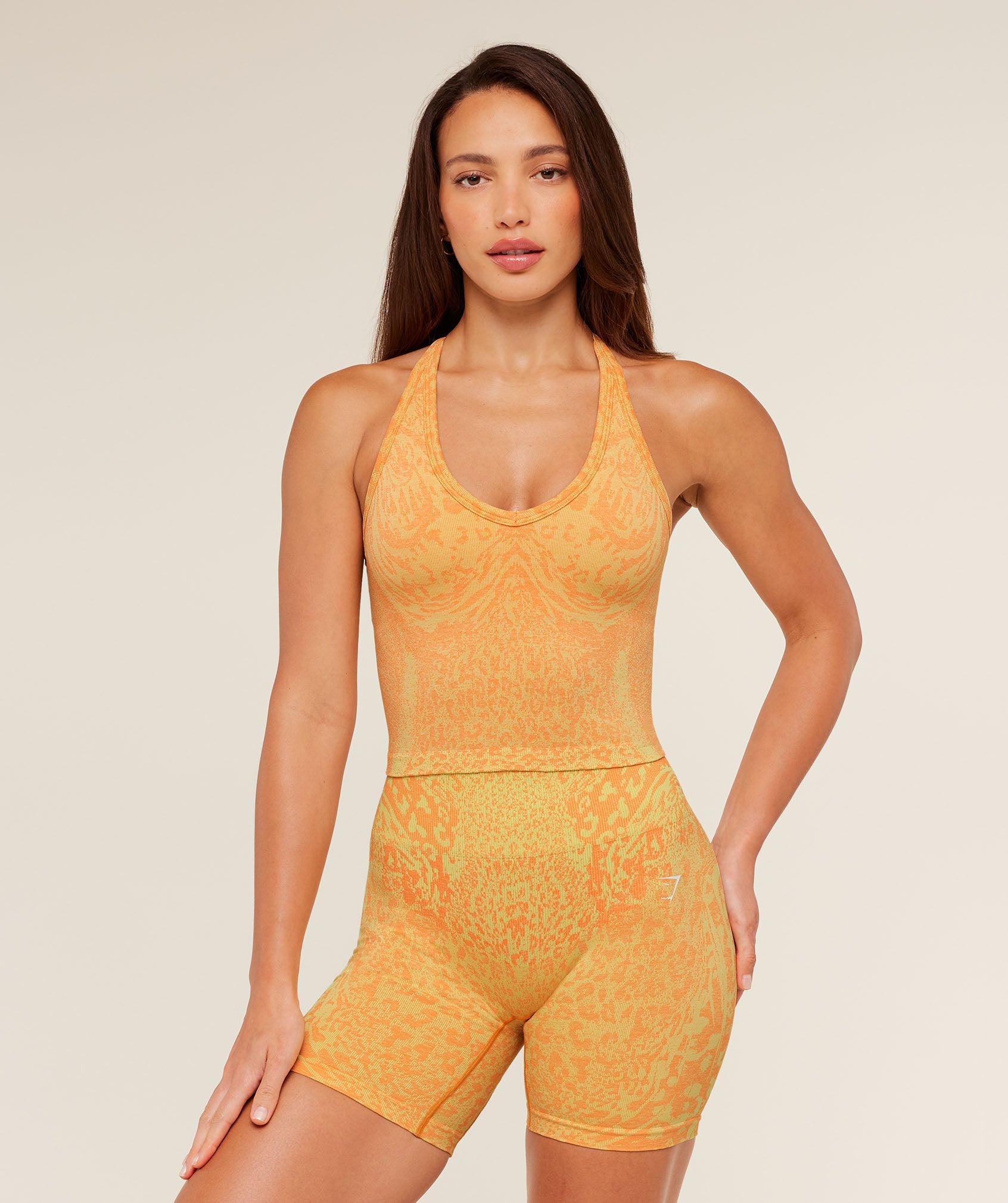 Women's Gymshark Adapt Animal X Whitney Tank Top With Shelf Sorbet Yellow