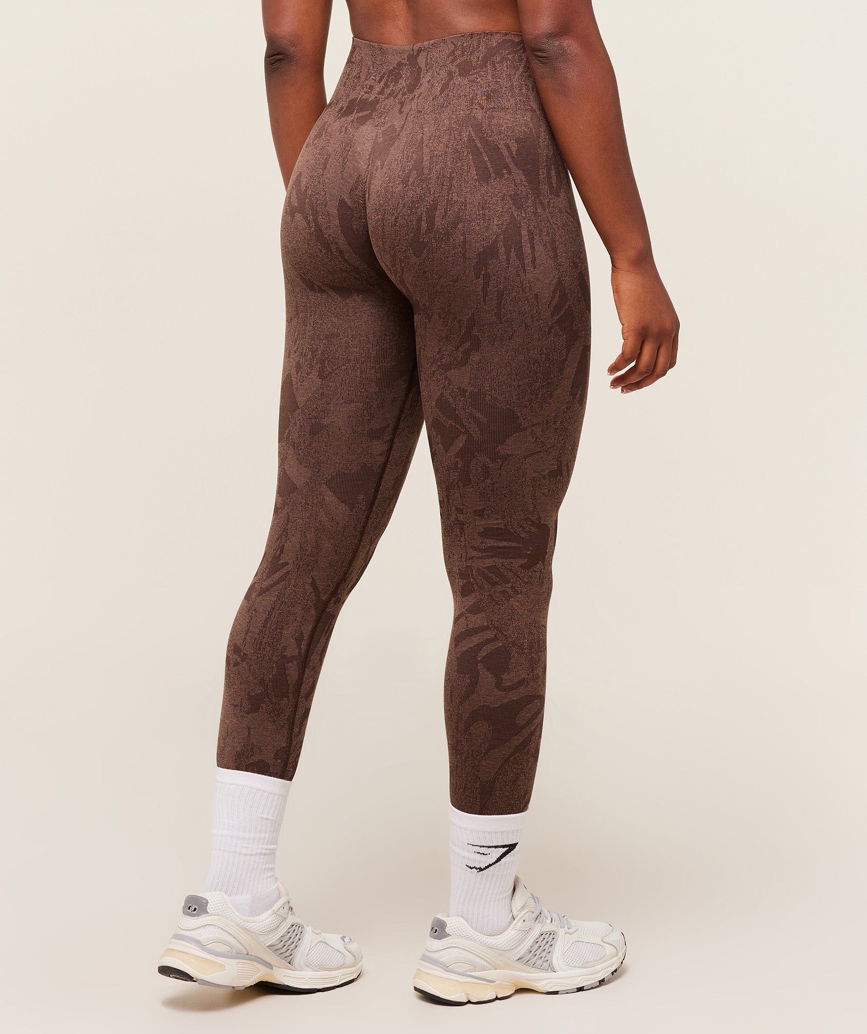 Women's Gymshark Adapt Camo Seamless Leggings Archive Brown