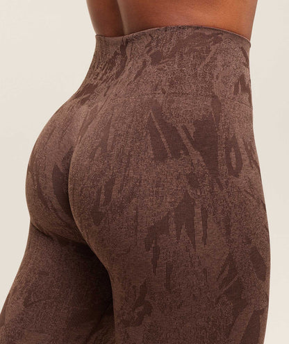 Women's Gymshark Adapt Camo Seamless Leggings Archive Brown