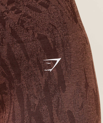 Women's Gymshark Adapt Camo Seamless Leggings Archive Brown