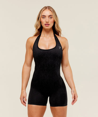 Women's Gymshark Adapt Fleck X Whitney All In One Black