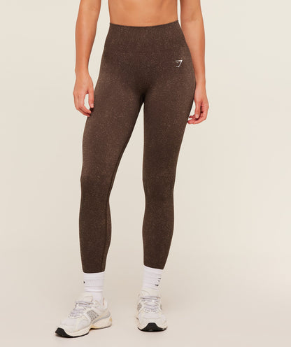 Women's Gymshark Adapt Fleck X Whitney Leggings Archive Brown