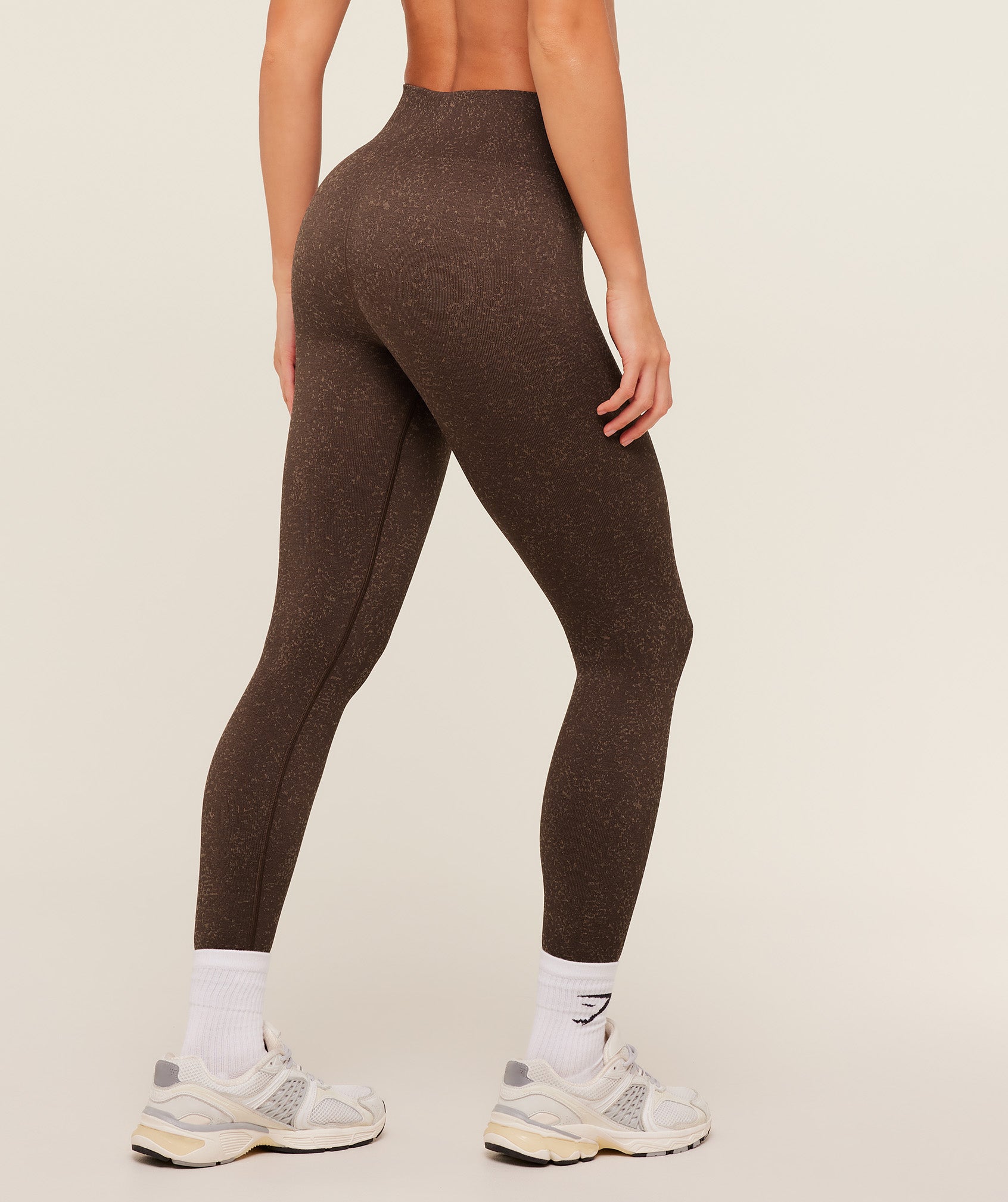 Women's Gymshark Adapt Fleck X Whitney Leggings Archive Brown