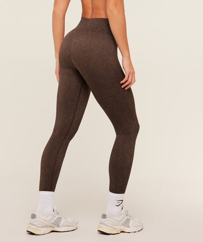 Women's Gymshark Adapt Fleck X Whitney Leggings Archive Brown