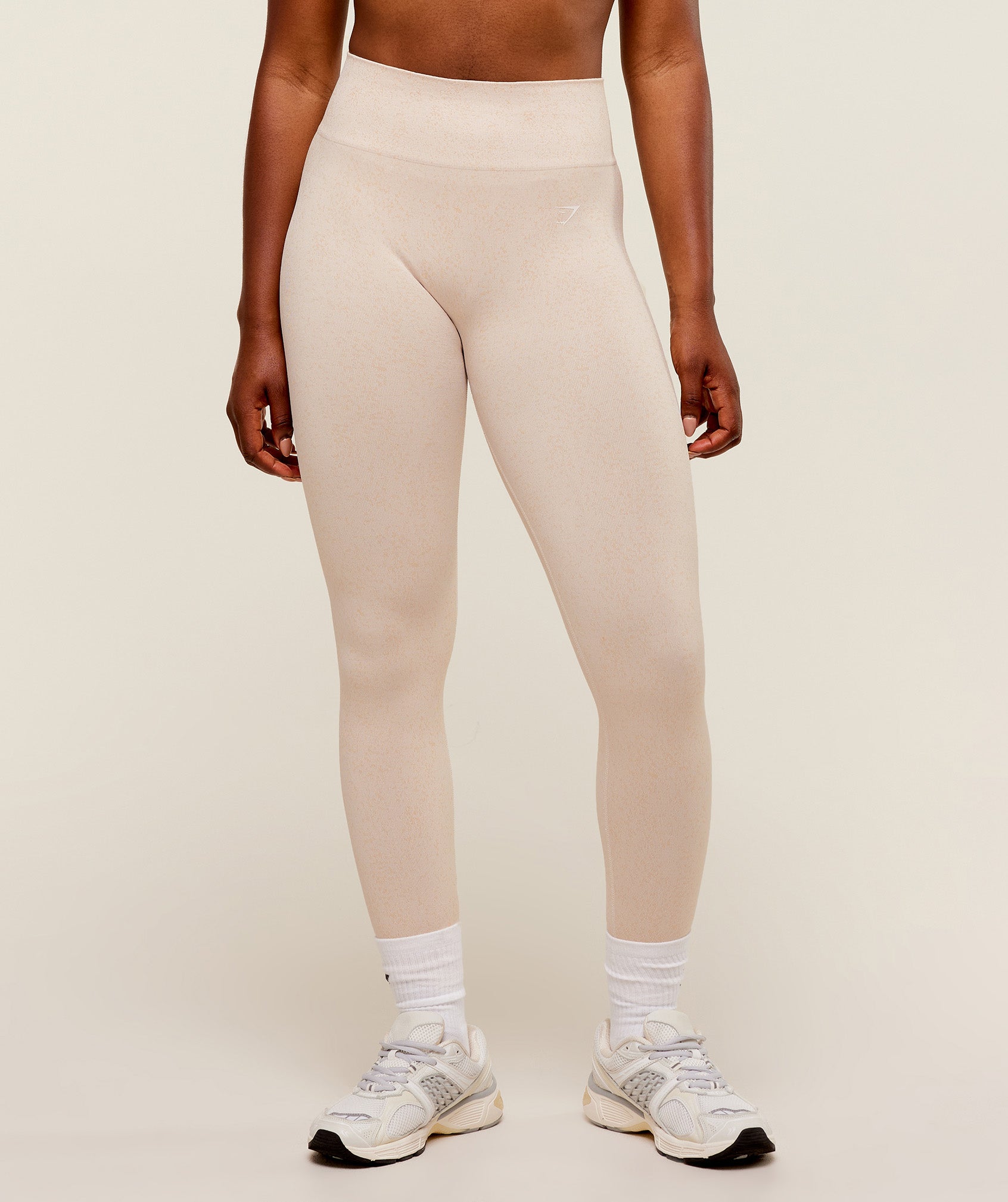 Women's Gymshark Adapt Fleck X Whitney Leggings Mineral | Coconut White