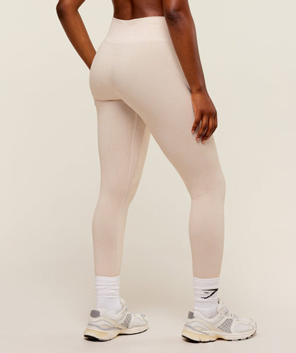 Women's Gymshark Adapt Fleck X Whitney Leggings Mineral | Coconut White