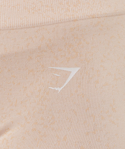 Women's Gymshark Adapt Fleck X Whitney Seamless Leggings Mineral | Coconut White