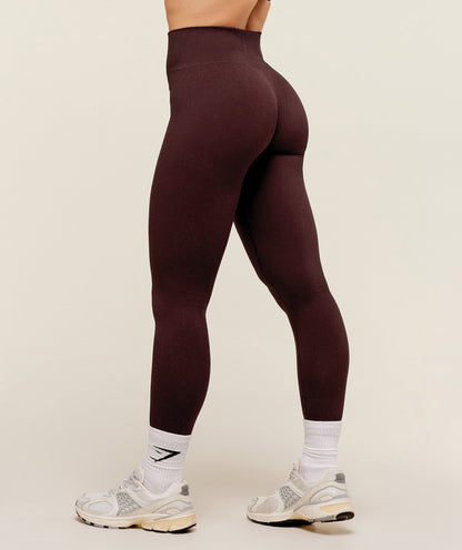 Women's Gymshark Adapt Fleck X Whitney Seamless Leggings Cherry Purple