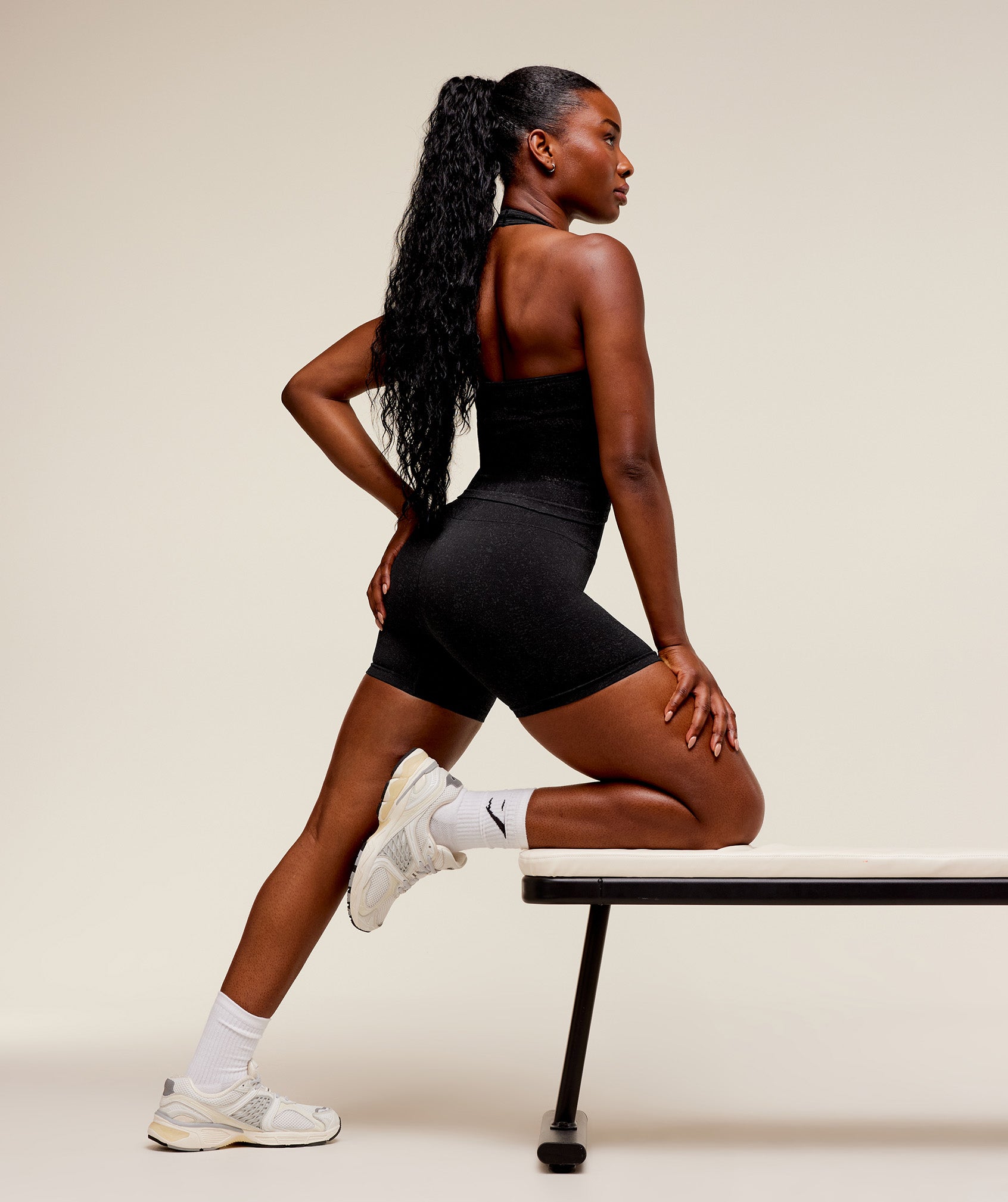 Women's Gymshark Adapt Fleck Seamless Shorts Black