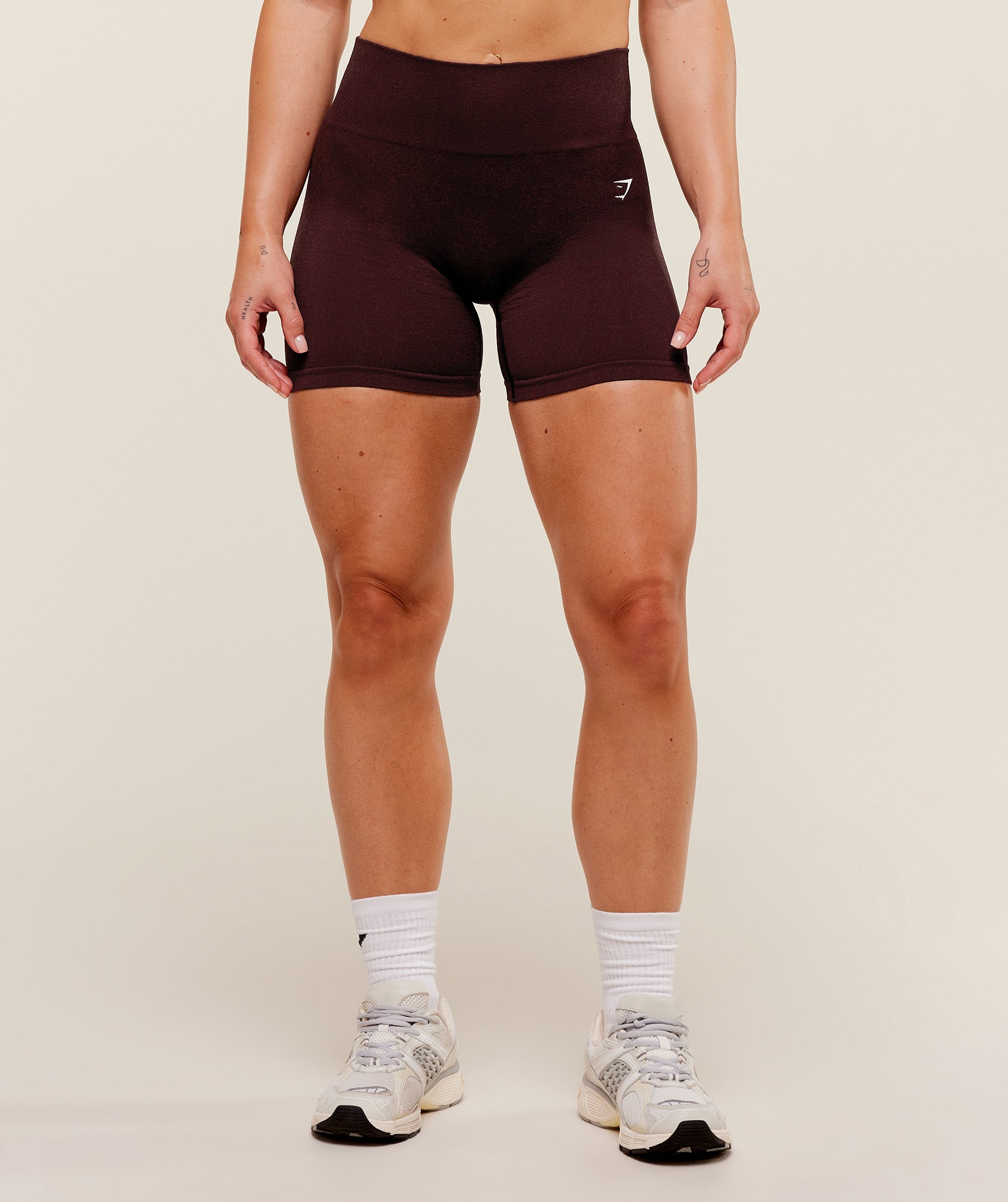 Women's Gymshark Adapt Fleck X Whitney Seamless Shorts Cherry Purple